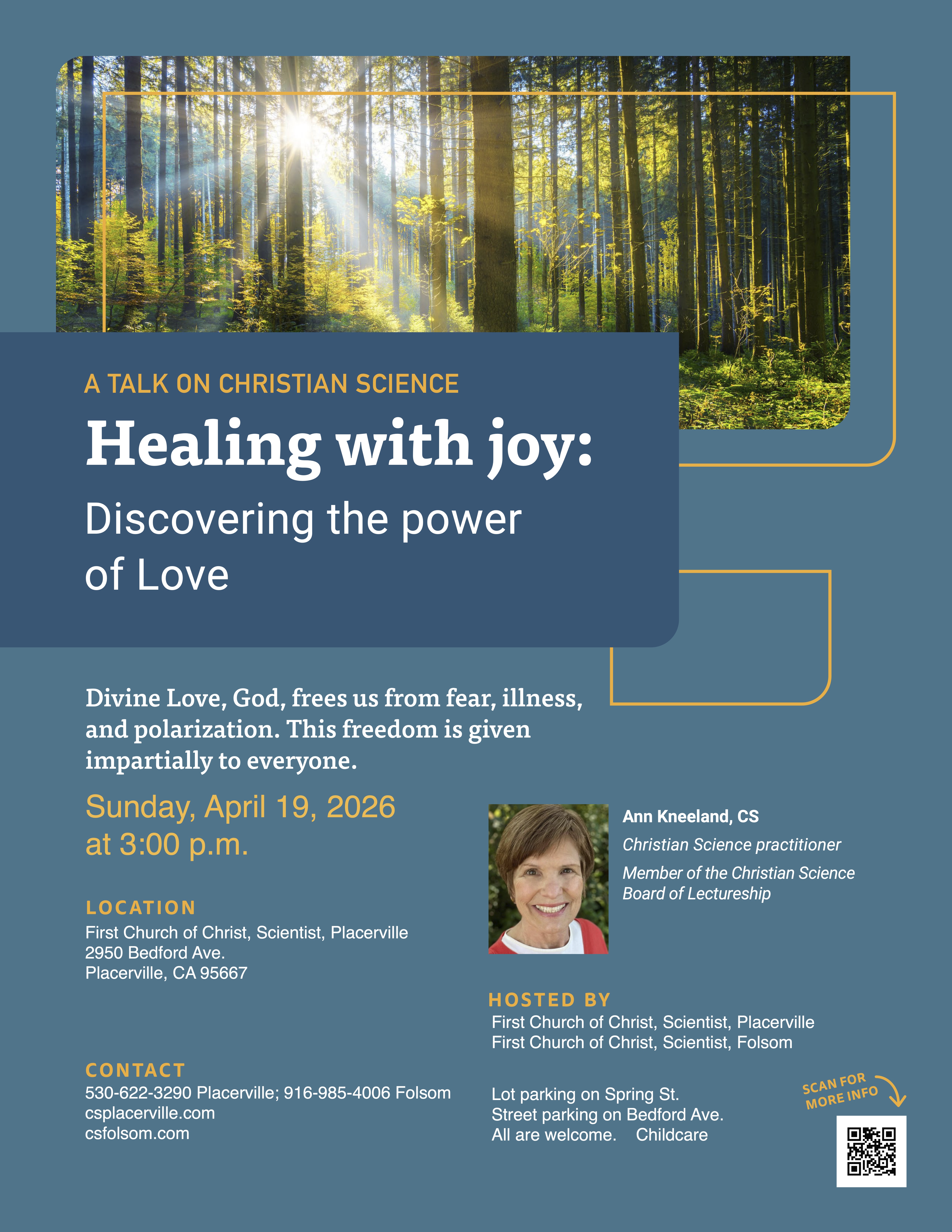 Folsom CA Lecture flyer
